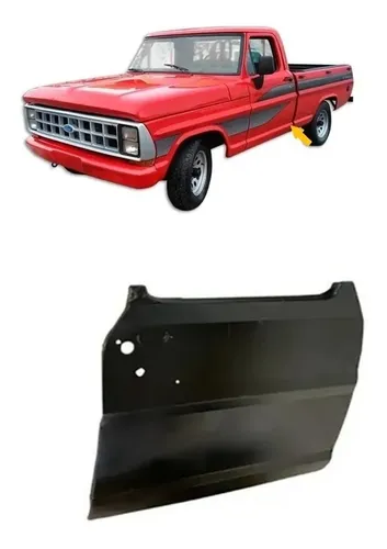Folha De Porta F-100 F-1000 F-4000 72 À 92 Lado Direito - Flamma Autopeças
