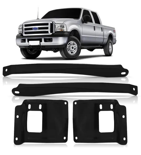Kit jogo Suporte Do Parachoque F250 F350 2006 2007 2008 2... - Flamma Autopeças
