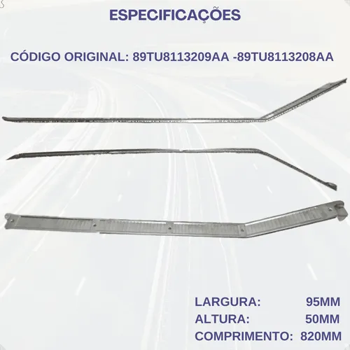 Friso Alumínio Soleira Da Porta Ford F1000/f4000 1972 A ... - Foto 3
