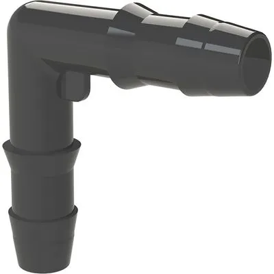 Conector L para Mangueira de Limpador/Combustível Preto ... - Flamma Autopeças