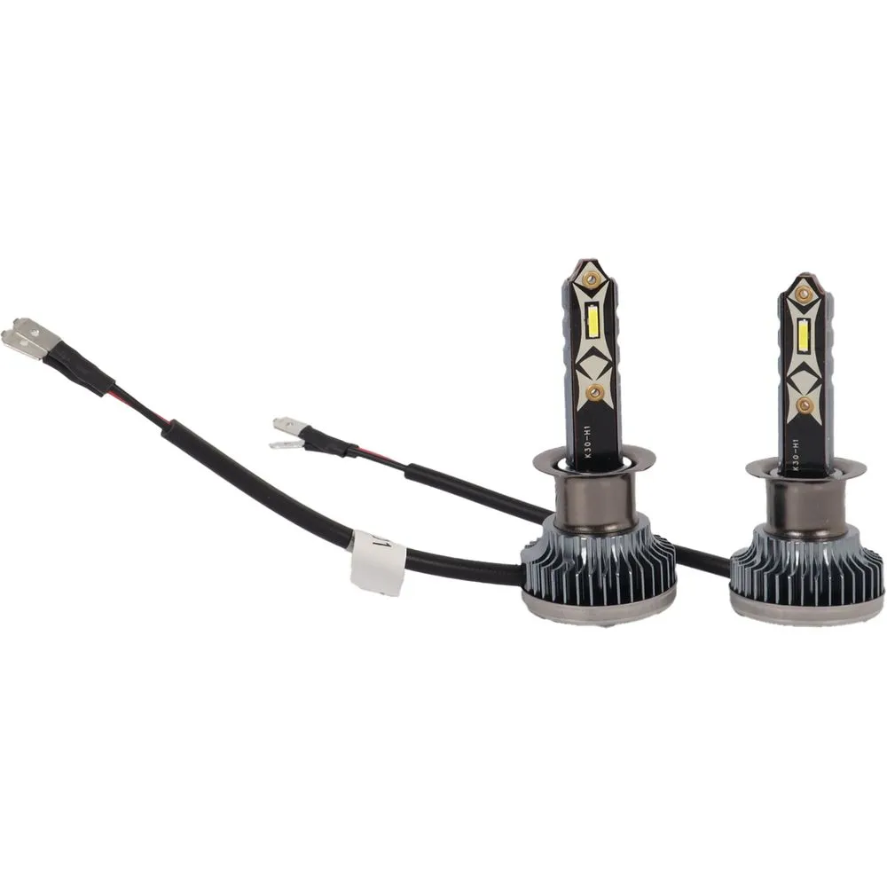 Lâmpada LED H1 6000K 30.000LM 42W 9-24V Plug Original Par - Flamma Autopeças