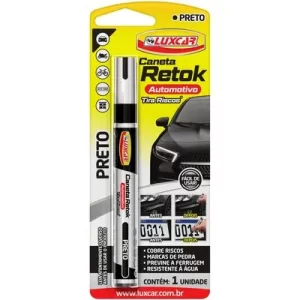 Caneta Tira Riscos Retok Automotivo Preto Luxcar – Reto... - Flamma Autopeças