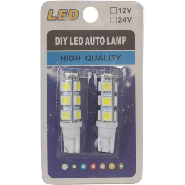 Lâmpada LED Esmagada Hi Power Torre 13 LEDs 12V Branco – Par, Alta Luminosidade e Encaixe Universal - Imagem 4