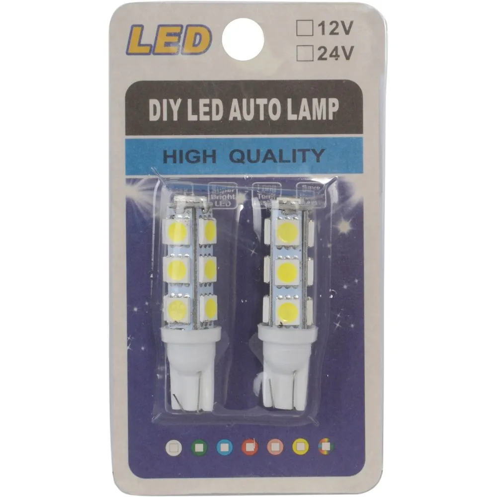 Lâmpada LED Esmagada Hi Power Torre 13 LEDs 12V Branco – Par, Alta Luminosidade e Encaixe Universal - Imagem 4