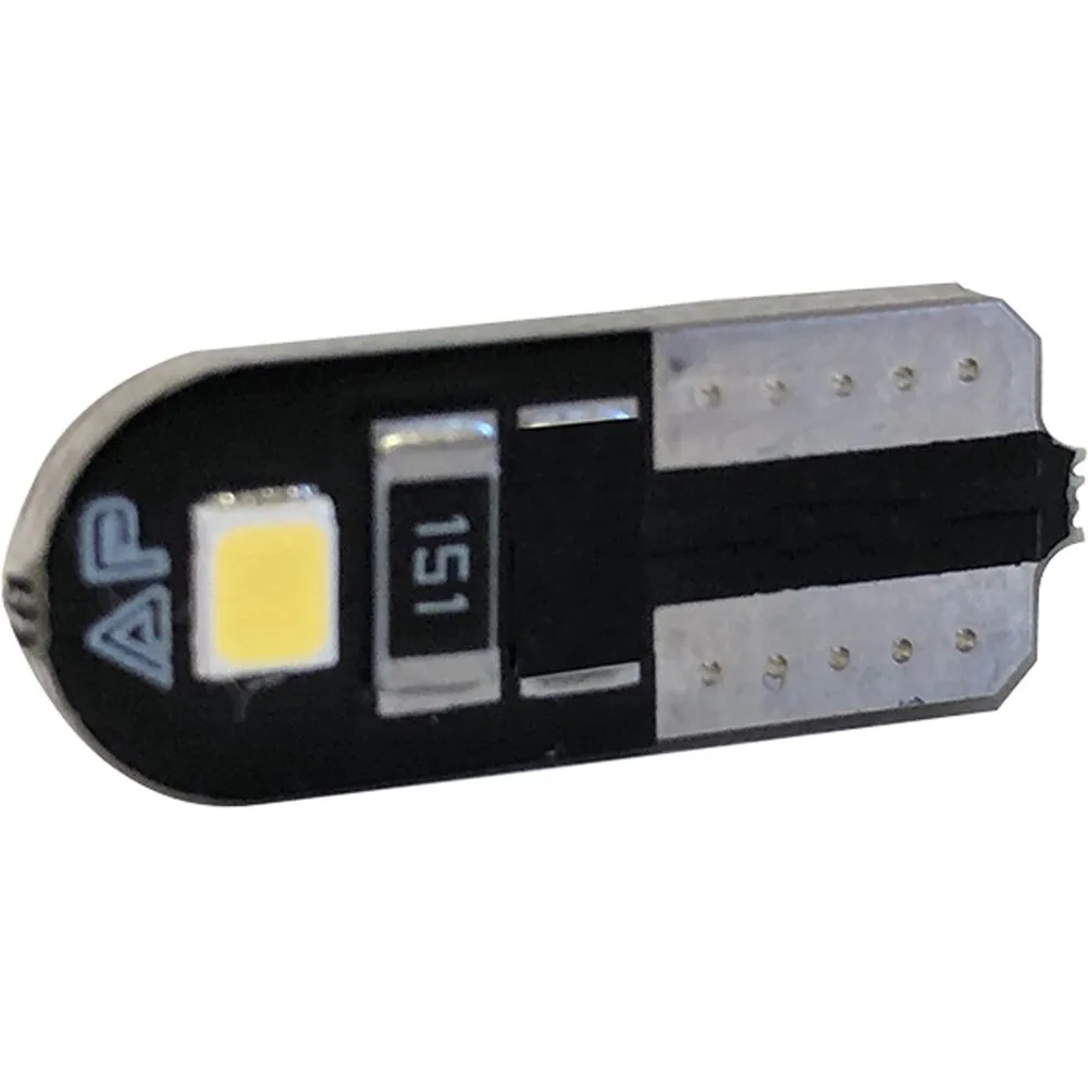 Lâmpada LED T10 Esmagada Slim 2W 12V Branco – Par, Can... - Flamma Autopeças