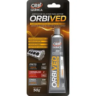 Adesivo Silicone Motor Cinza 50g – Alta Temperatura e R... - Flamma Autopeças