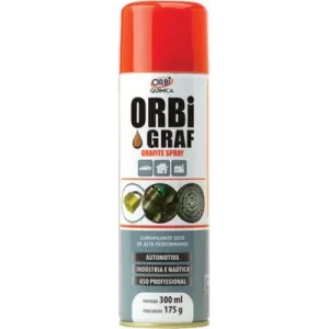Grafite Spray Orbi 300ml / 175g – Lubrificante Seco de ... - Flamma Autopeças