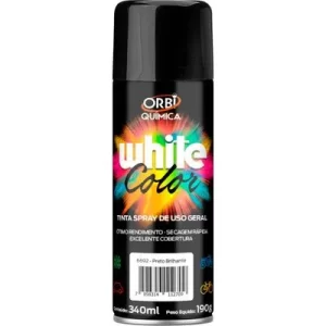 Tinta Spray White Color Branco Brilhante 340ml / 190g –... - Flamma Autopeças