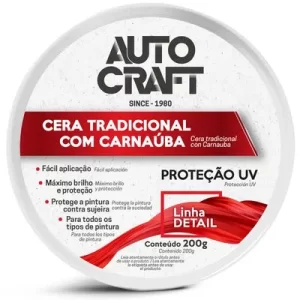 Cera Pasta Autocraft com Carnaúba 200g – Brilho Intens... - Flamma Autopeças