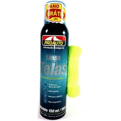 Limpa Telas Proauto 150ml – Limpeza Eficaz e Segura par... - Flamma Autopeças
