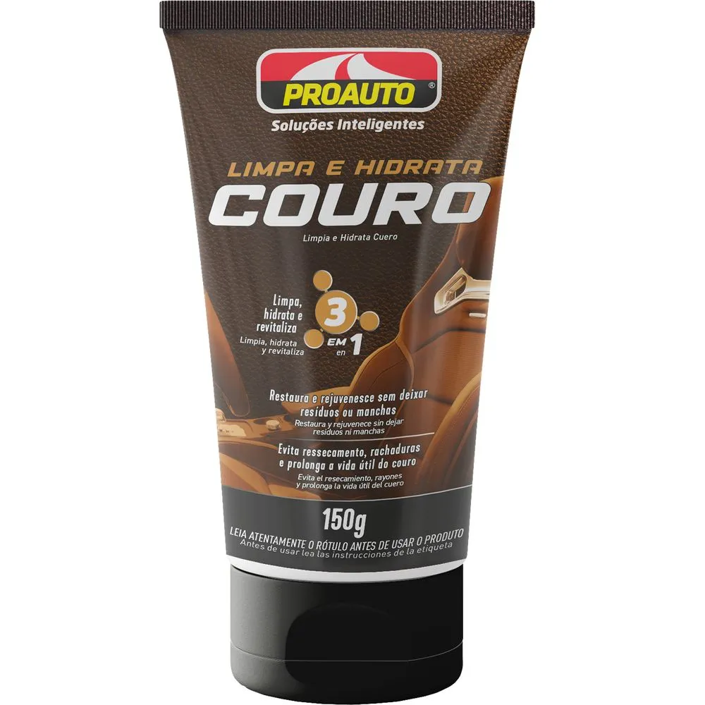 Limpa e Hidrata Couro Proauto 150g – Limpeza, Hidrataç... - Flamma Autopeças