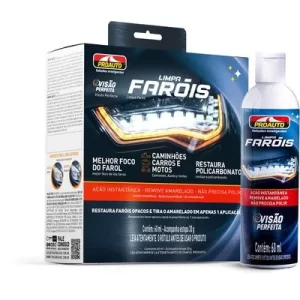 Limpa Farol Visão Perfeita Proauto 60ml – Remove Amare... - Flamma Autopeças