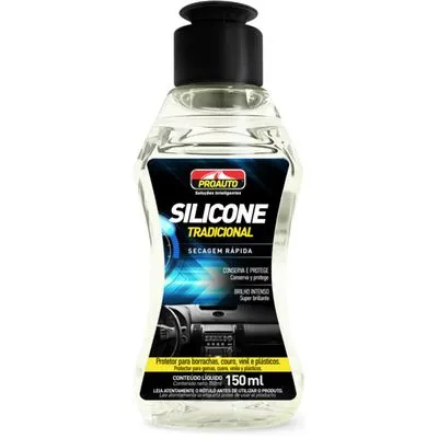 Silicone Tradicional Secagem Rápida Proauto 110ml - Flamma Autopeças