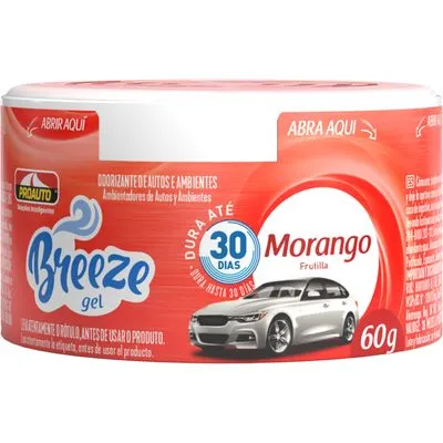 Odorizante Breeze Gel Morango 60g – Perfume Duradouro, ... - Flamma Autopeças
