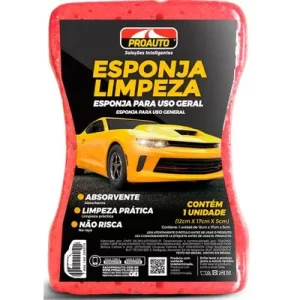 Esponja de Limpeza Proauto - Original - Flamma Autopeças