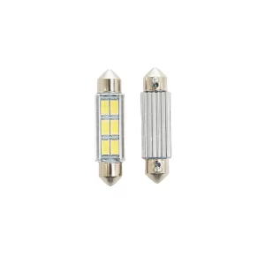Lâmpada Led Miniatura T10x41 SV8.5 6SMD 6000K 2 Peças -... - Flamma Autopeças
