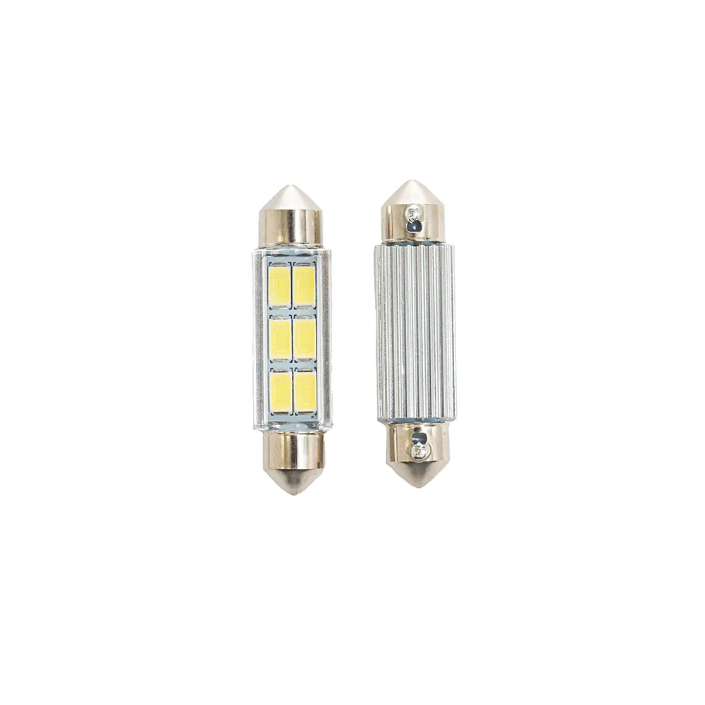 Lâmpada Led Miniatura T10x41 SV8.5 6SMD 6000K 2 Peças -... - Foto 3