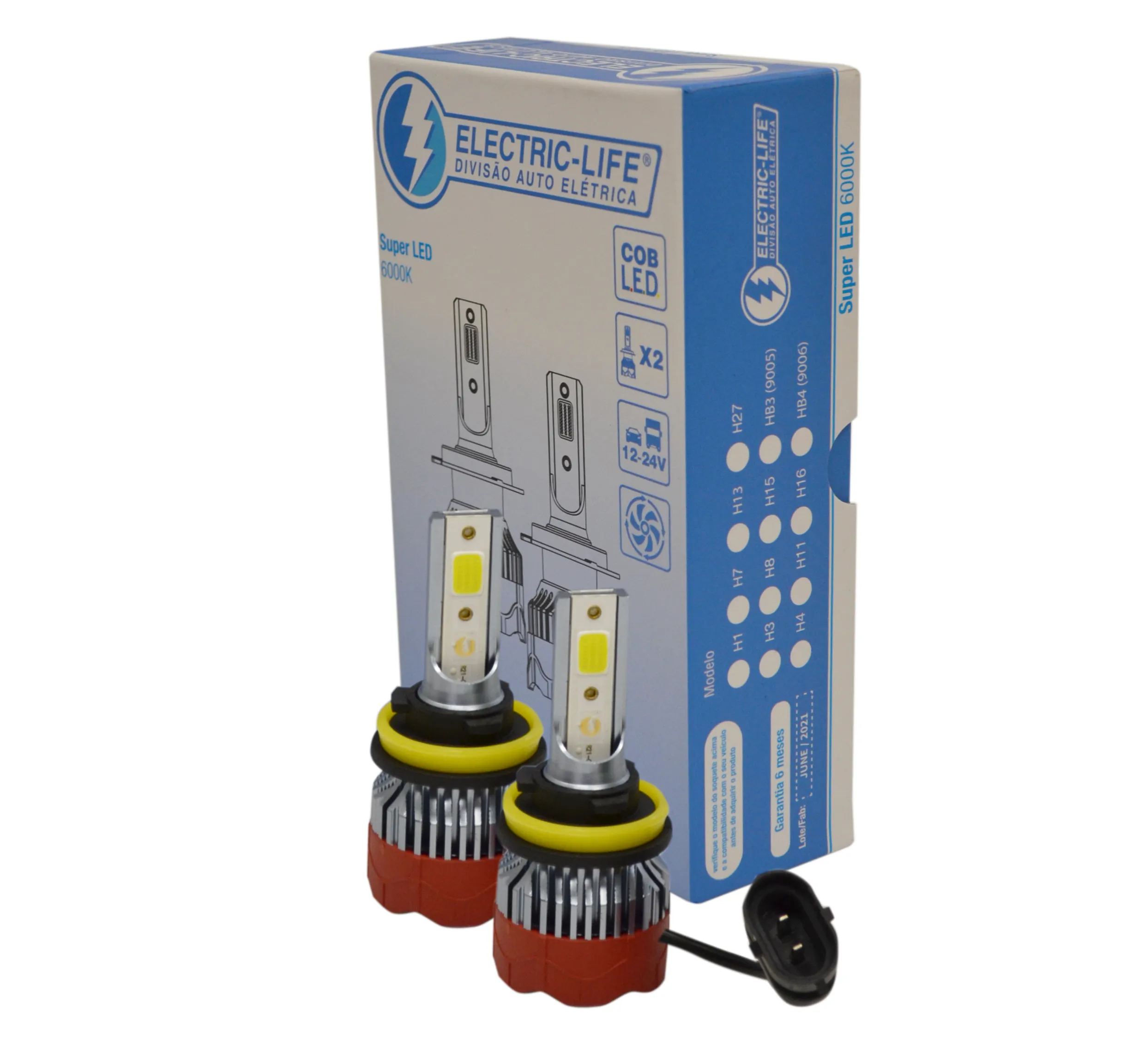 Lâmpadas Led H11/H8/H9/H16 25W COB - Alta Potência e Ec... - Foto 3