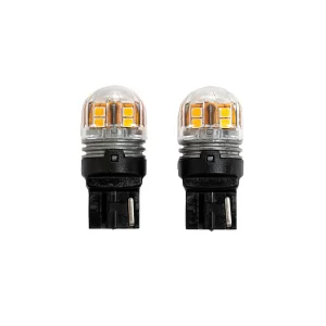 Lâmpada LED T20/WY21W 15-SMD Âmber 3W 380LM - Universal - Flamma Autopeças