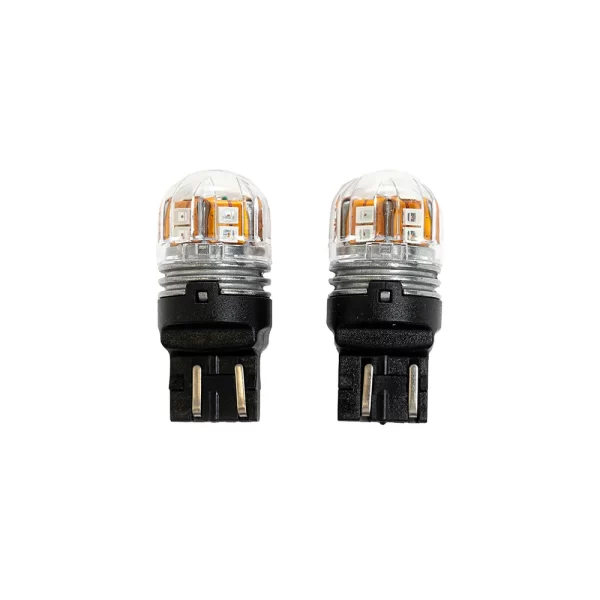 Lâmpada LED Mini T20 WR21/5W 180LM Vermelha - 2 Peças - Imagem 2 - Flamma Autopeças