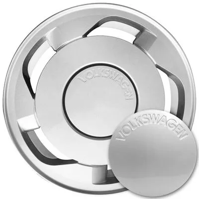 Calota Centro de Roda Volkswagen Orbital – Miolo Original Cromado - Imagem 2
