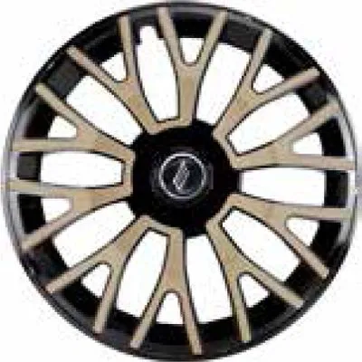 Calota 14” Triton Cubo Universal – Preto/Dourado