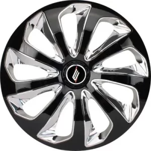 Calota Velox 14” – Cubo Universal Preta/Cromada