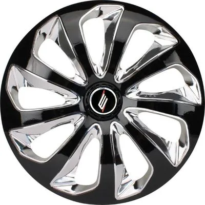 Calota Velox 14” – Cubo Universal Preta/Cromada