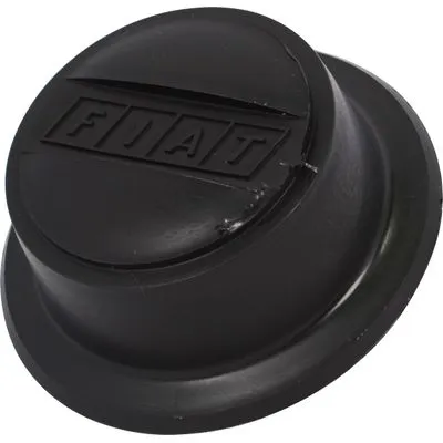 Calota Centro de Roda Fiat 147 / Uno / Mille – Preta Plástico Modelo Original - Imagem 2
